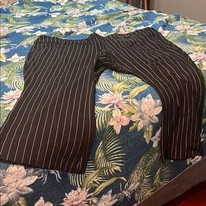 Black Striped Womans Pants